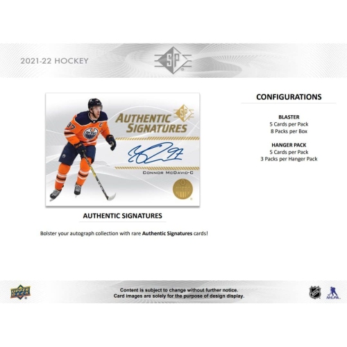 2022 UPPER DECK SP HOCKEY BLASTER NEW