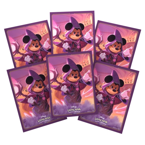 DISNEY LORCANA CARD SLEEVES SET 8 PACK A MICKEY