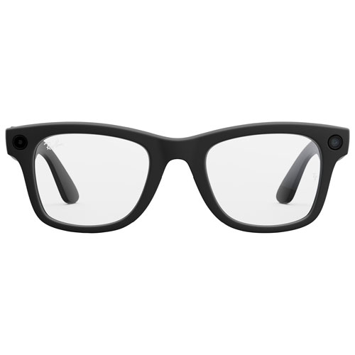 Lunettes Wayfarer de Ray-Ban | Meta avec IA, photo, vidéo, audio et messagerie - Noir mat/Transparent