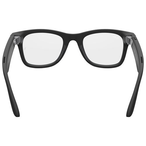 Lunettes Wayfarer de Ray-Ban | Meta avec IA, photo, vidéo, audio et messagerie - Noir mat/Transparent