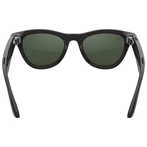 Ray-Ban | Meta Skyler Glasses with AI, Photo, Video, Audio & Messaging - SShiny Black/Transitions Graphite Green