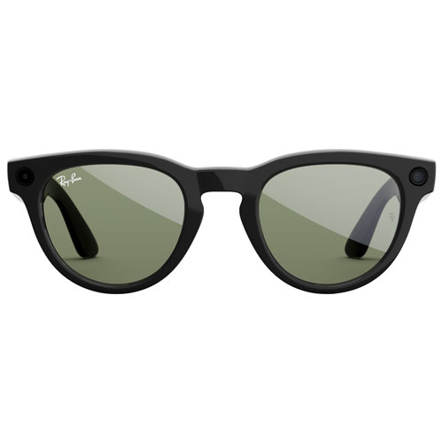 Lunettes Headliner de Ray-Ban | Meta avec IA, photo, vidéo, audio et messagerie - Noir brillant/Vert G-15 - Pont ordinaire