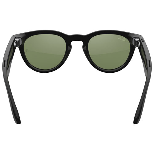 Lunettes Headliner de Ray-Ban | Meta avec IA, photo, vidéo, audio et messagerie - Noir brillant/Vert G-15 - Pont ordinaire