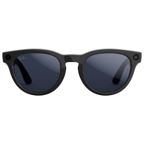 Ray-Ban | Meta Headliner Glasses with AI, Photo, Video, Audio & Messaging - Shiny Black/Transitions Sapphire