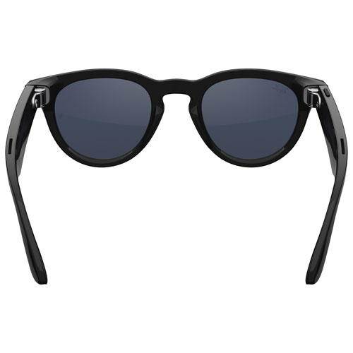 Ray-Ban | Meta Headliner Glasses with AI, Photo, Video, Audio & Messaging - Shiny Black/Transitions Sapphire
