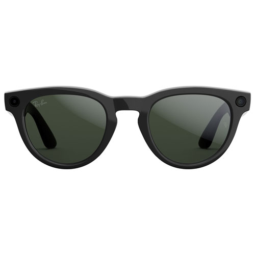 Lunettes Headliner de Ray-Ban | Meta avec IA, photo, vidéo, audio et messagerie - Noir brillant/Transitions vert graphite