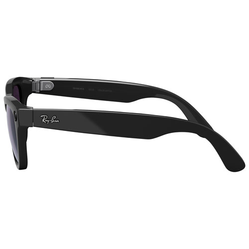 Ray-Ban | Meta Skyler Glasses with AI, Photo, Video, Audio & Messaging - Shiny Black/Transitions Amethyst