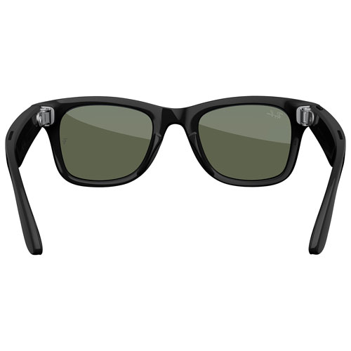 Ray-Ban | Meta Wayfarer Glasses with AI, Photo, Video, Audio & Messaging - Shiny Black/Green