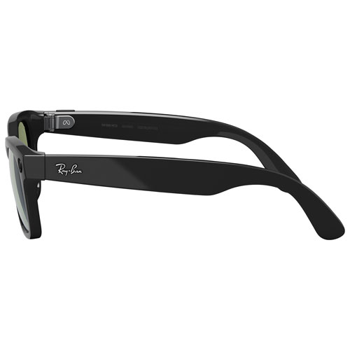 Ray-Ban | Meta Wayfarer Glasses with AI, Photo, Video, Audio & Messaging - Shiny Black/Green