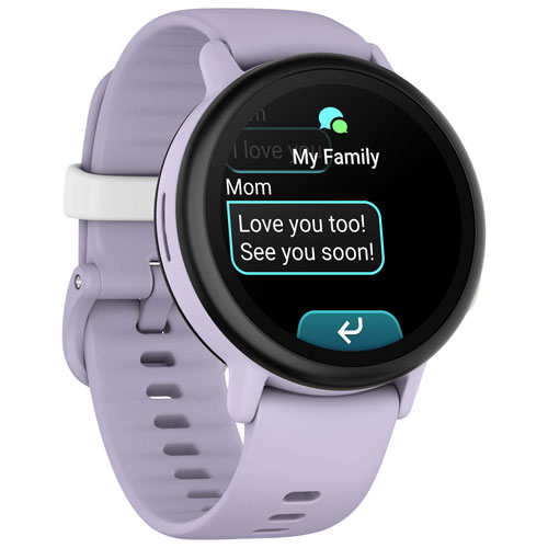 Montre intelligente de 43 mm pour enfants Bounce 2 de Garmin - Mauve pâle