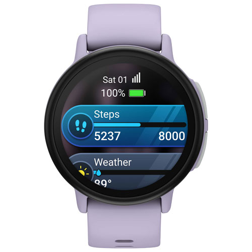 Montre intelligente de 43 mm pour enfants Bounce 2 de Garmin - Mauve pâle