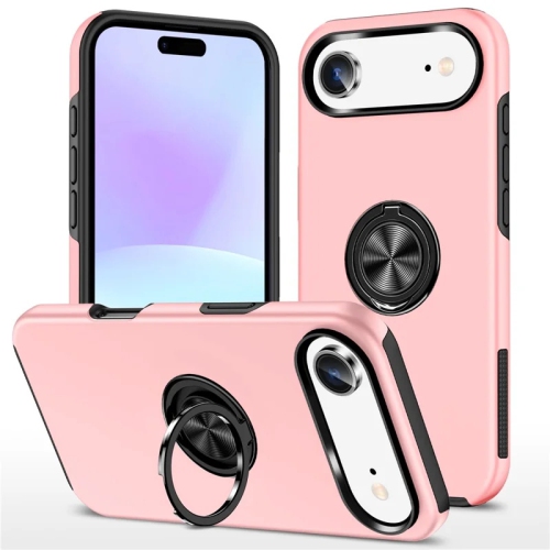 [CS] Étui magnétique hybride avec anneau invisible pour iPhone 17 Air, rose doré