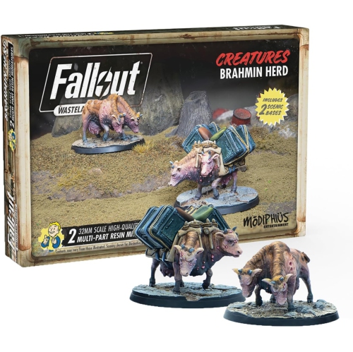 Fallout&nbsp;: Jeu de société Wasteland Warfare - Creatures: Brahmin Herd