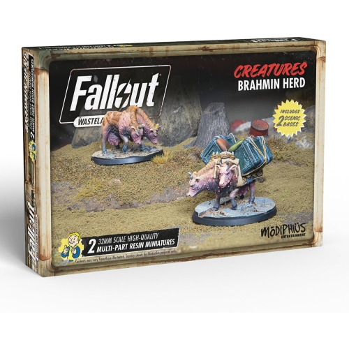 Fallout&nbsp;: Jeu de société Wasteland Warfare - Creatures: Brahmin Herd