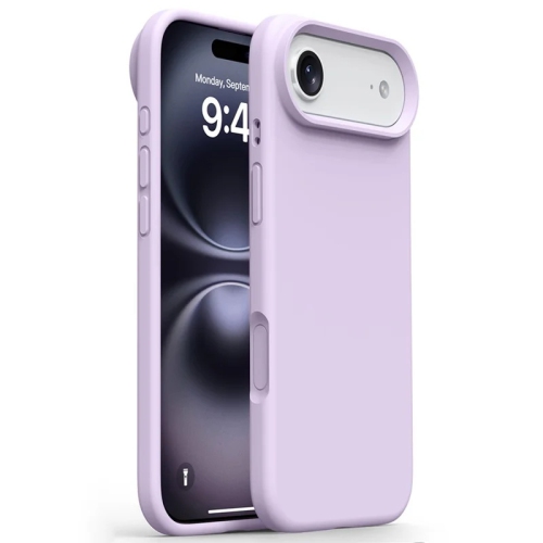 [CS] Slim Soft Liquid Silicone Gel Rubber Case Back Cover for iPhone 17 Air, Light Purple