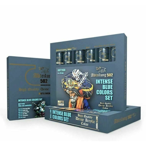 Abteilung 502 Dense Acrylics Intense Blue Colors Set NEW