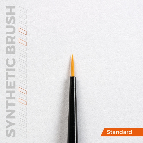 Brosse synthétique interactive AK - 3/0 ronde