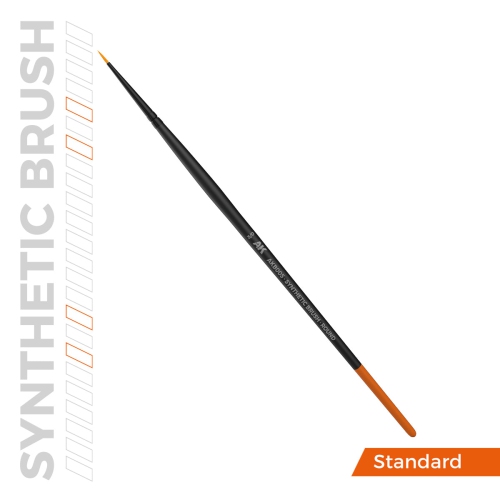 Brosse synthétique interactive AK - 3/0 ronde