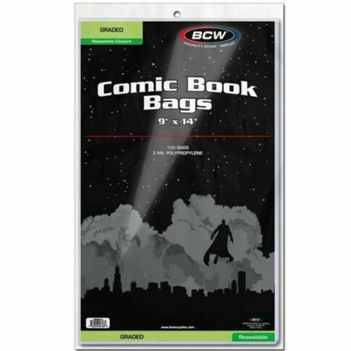 BCW BAGS COMIC GRADED RESEALABLE NEW