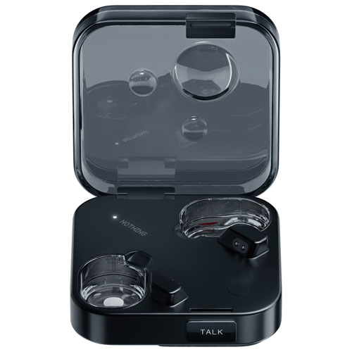 Écouteurs boutons 100 % sans fil à suppression du bruit Ear de Nothing - Noir - Partenaire de détail exclusif