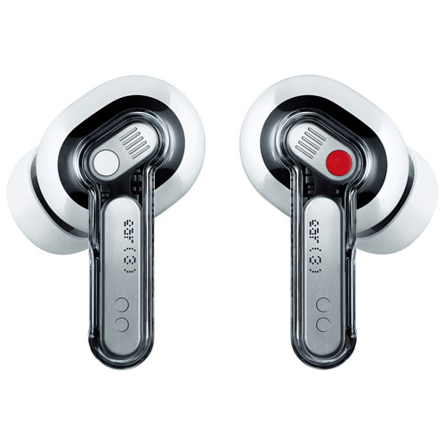 Écouteurs boutons 100 % sans fil à suppression du bruit Ear de Nothing - Blanc - Partenaire de détail exclusif