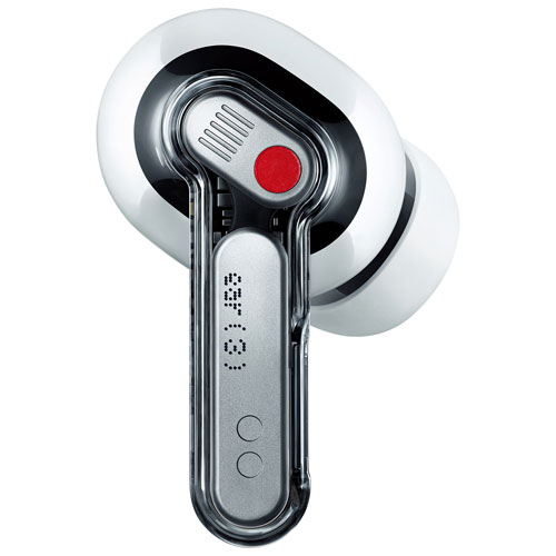 Écouteurs boutons 100 % sans fil à suppression du bruit Ear de Nothing - Blanc - Partenaire de détail exclusif