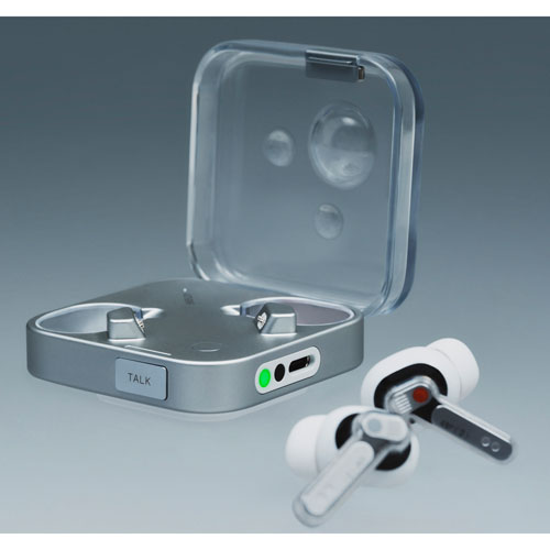 Écouteurs boutons 100 % sans fil à suppression du bruit Ear de Nothing - Blanc - Partenaire de détail exclusif