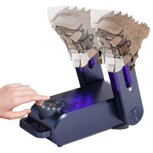 Sèche-chaussures Chaussure électrique et séchoir à bottes portatif Design pliable à 180° Smart Display pour chaussures Gants Chapeaux Chaussettes