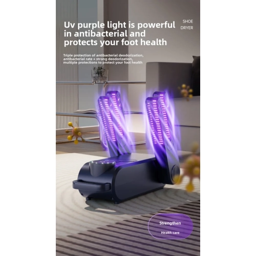 Sèche-chaussures Chaussure électrique et séchoir à bottes portatif Design pliable à 180° Smart Display pour chaussures Gants Chapeaux Chaussettes