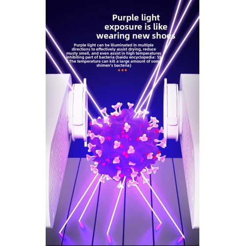 Sèche-chaussures Chaussure électrique et séchoir à bottes portatif Design pliable à 180° Smart Display pour chaussures Gants Chapeaux Chaussettes
