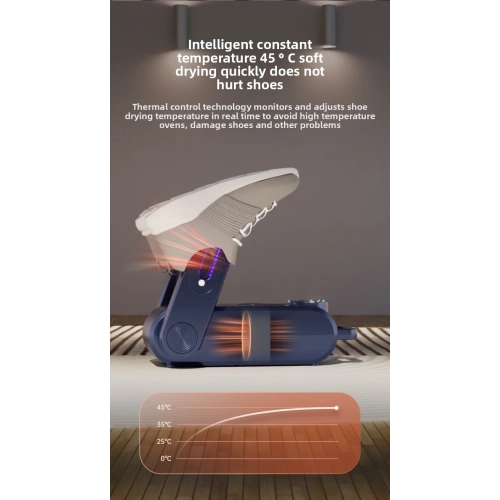 Sèche-chaussures Chaussure électrique et séchoir à bottes portatif Design pliable à 180° Smart Display pour chaussures Gants Chapeaux Chaussettes
