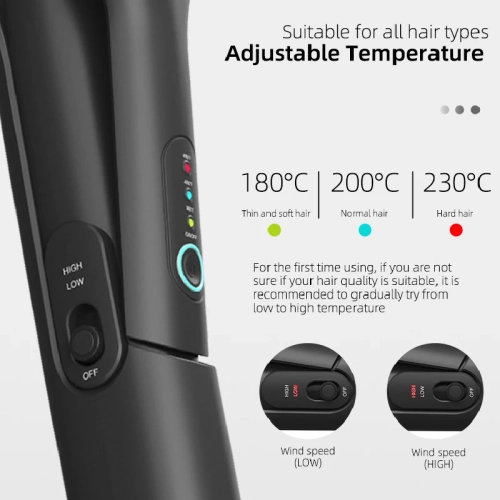 Hot Air Straightener Professional Flat iron for Straightening and Wet Hair Dryer Iron Two in One Styling Tools