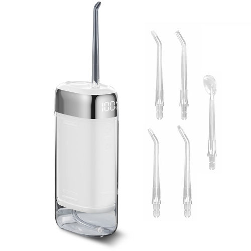 Mini hydropulseur portatif pour les dents, les gencives, les renforts et les accessoires de voyage avec 5 embouts pour hydropulseur IPX7 étanches et