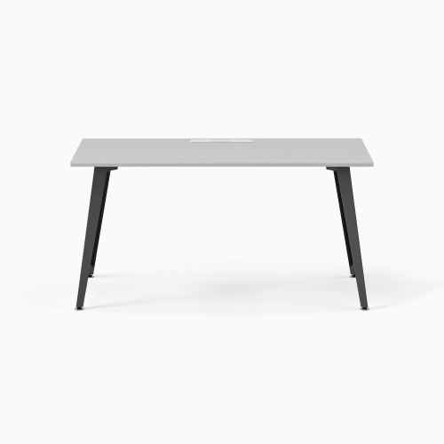 Bureau Branch de 48 po – Style moderne, surface de travail spacieuse, construction durable, gestion des câbles intégrée – Dessus blanc/pattes