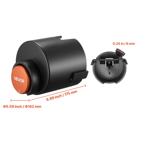 VEVOR Trailer Lock, Fits 2-5/16-Inch Airstream Couplers, Heavy Duty Hitch Lock with 3 Keys Secures Security Chains, Rust-resistant, Anti-Theft