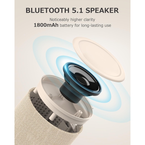 Haut-parleur Bluetooth, chargeur sans fil magnétique, haut-parleurs Bluetooth avec veilleuse, station de recharge sans fil 2 en 1 pour iPhone