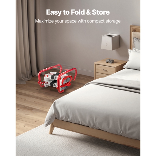 VEVOR 1000LBS Max Loading Fire Escape Ladder, 5-6 Story 50FT Retractable Emergency Fire Ladder, Lightweight Aluminum Alloy Safety Escape Ladders with