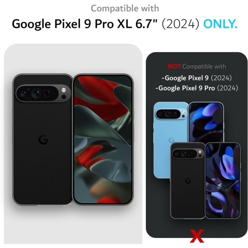 Étui MergeGrip de TUDIA pour Pixel 9 Pro XL de Google de qualité militaire 2024 - Rose fumé