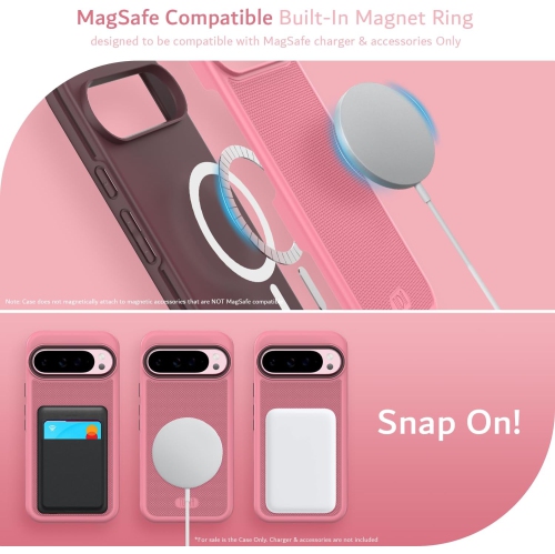 TUDIA MergeGrip for Google Pixel 9 Pro XL Case 2024 Magsafe Compatible - Smokey Pink