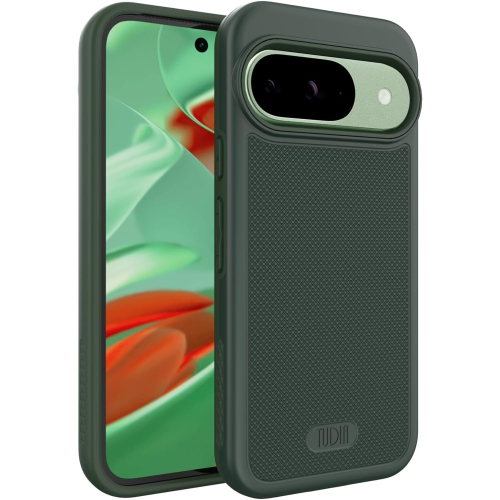 Étui MergeGrip de TUDIA pour Pixel 9 de Google et étui pour Pixel 9 Pro de Google de qualité militaire - Vert pin