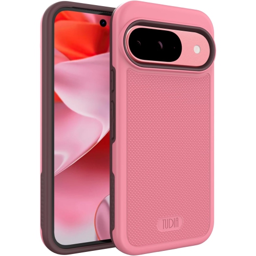 Étui MergeGrip de TUDIA pour Pixel 9 de Google et étui Pixel 9 Pro de Google de qualité militaire - Rose fumé