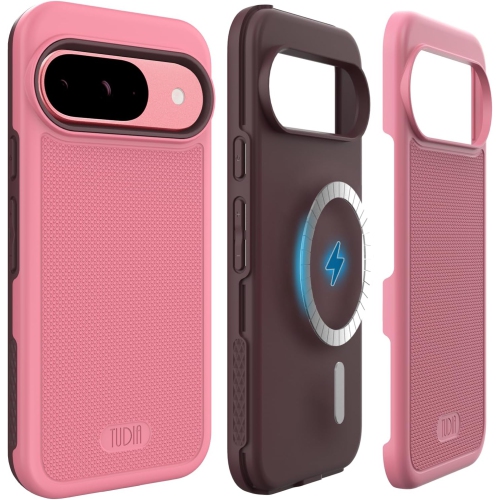 TUDIA MergeGrip for Google Pixel 9 Case and Pixel 9 Pro Case Magsafe Compatible - Smokey Pink