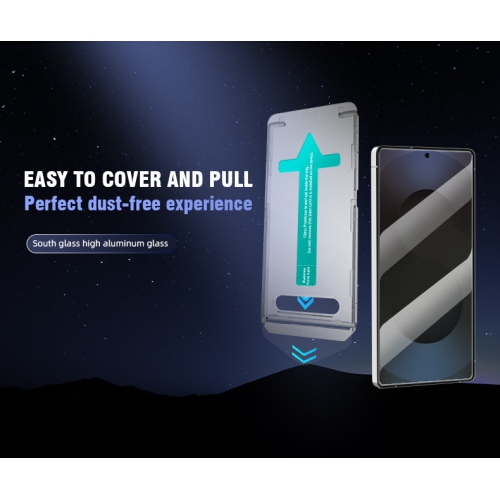 Tempered Glass Screen Protector for Samsung Galaxy S25: Full screen, no holes, no black borders - Ready to apply.