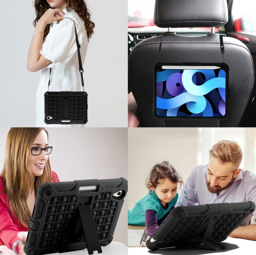 Suitable for iPad mini 6 protective cover 8.3 inch silicone rodent-killing pioneer tablet iPad protective case holder - black