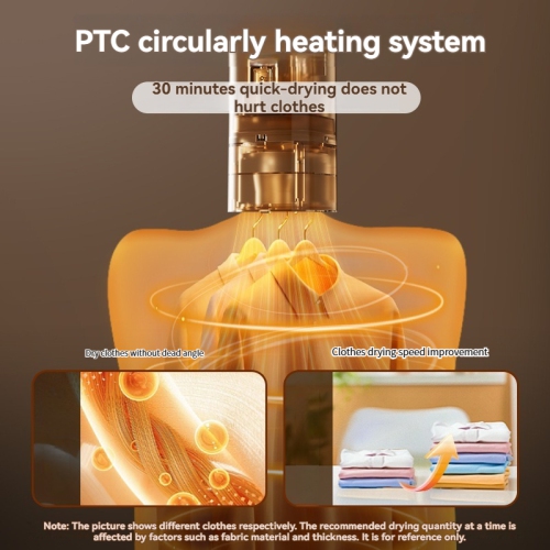 Portable Dryer | Folding Home and Travel Dryer | UV Sterilization + 70°C Pasteurization | 30-Minute Quick Dry | Suitable for Baby Clothes, Dorms, and