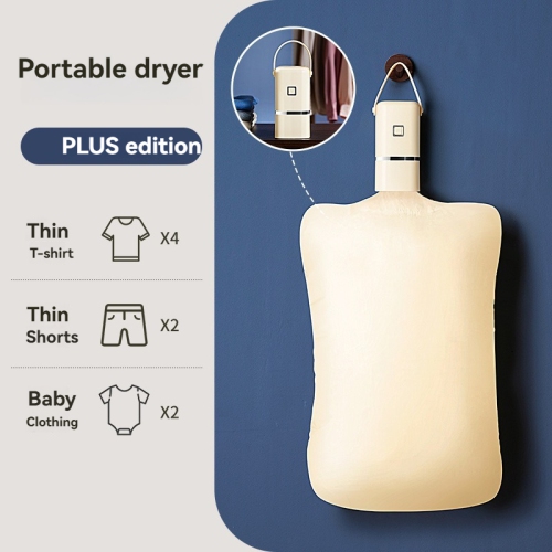 Portable Dryer | Folding Home and Travel Dryer | UV Sterilization + 70°C Pasteurization | 30-Minute Quick Dry | Suitable for Baby Clothes, Dorms, and