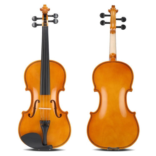Ensemble de violon 4/4 pleine grandeur pour adultes, débutants, étudiants avec étui rigide, boucle de violon, repose-épaule, rosin, cordes