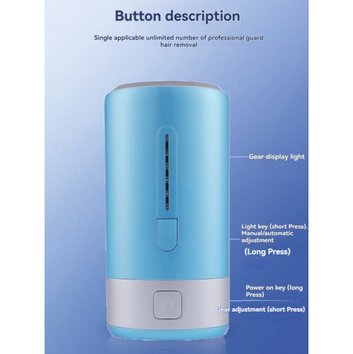 IPL laser hair removal device for home use, painless full-body hair removal, five-speed adjustment, automatic flash, manual and automatic, two-in-one