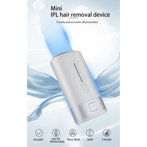 Intense pulsed light hair removal device, home electric laser hair removal device, unisex, 5-speed adjustable, painless, no dark spots, portable.
