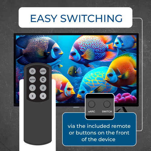 OREI 8K@60Hz 4-port HDMI™ Switch (BK-4929)